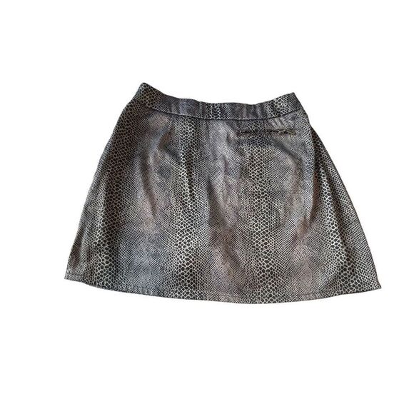 JAMIE SADOCK size 12 Golf Skort Skirt shorts Black Gray snakeskin snake print - Picture 6 of 9